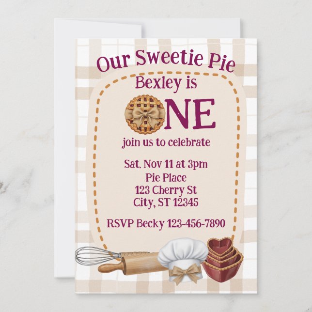 Convite Nosso Doce Amor está com Um Ano, Festa de 1º Anive (Frente)