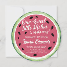 Nosso doce Chá de fraldas de Verão Melon