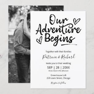 Convite Nosso Início de Aventura Casamento Rústico
