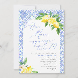 Convite Nosso Main Squeeze completa 70 Aniversário Italian
