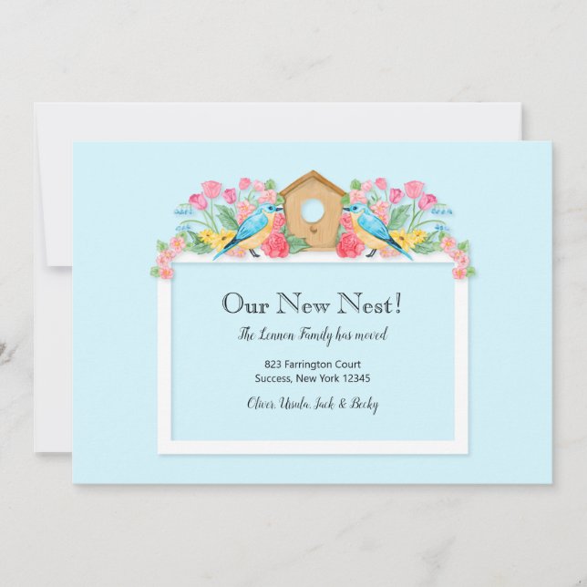 Convite Nosso Novo Anunciamento Em Movimento Do Ninho (Frente)