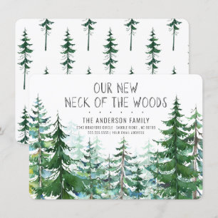 Convite Nosso Novo Pescoço da Floresta Pine Spruce se Mov