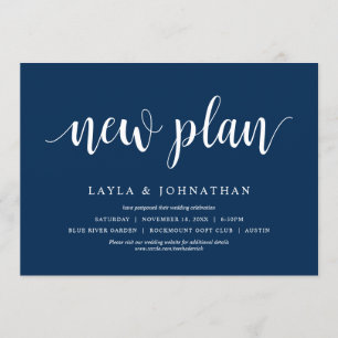 Convite Nosso Novo Plano Casamento Mudar a data