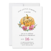 Nosso Pequeno Aniversário de 5 de Abóbora