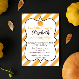 Convite Nosso Pequeno Aniversário de Abóbora