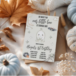 Convite Nosso pequeno BOO está fazendo UM ANO! Aniversário