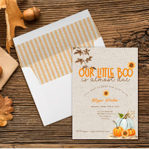 Nosso Pequeno Boo Está Quase Com Chá de fraldas.