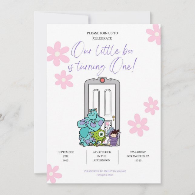 Convite nosso pequeno boo está virando um (Frente)