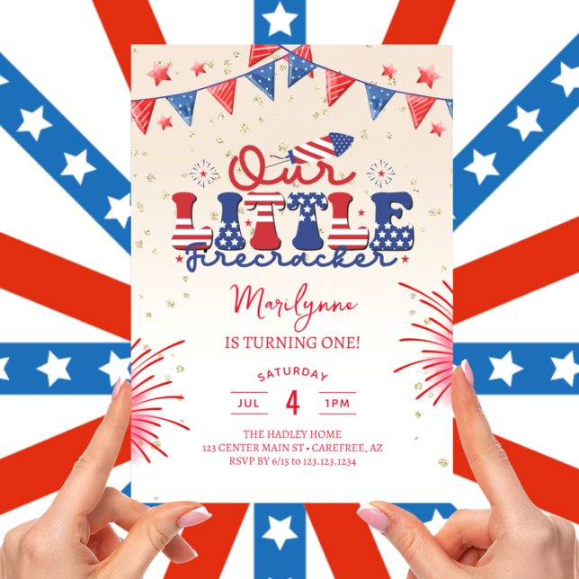 Convite Nosso Pequeno Festa de primeiro aniversario do Fir (Criador carregado)