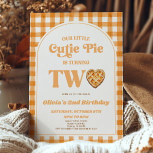 Convite Nosso Pequeno Festa de segundo aniversário de Pizz