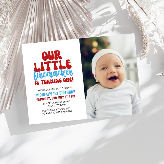 Convite Nosso Pequeno Firecracker está transformando um co (Criador carregado)