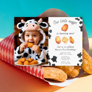 Convite Nosso Pequeno Nugget Está Fazendo Um Aniversário I