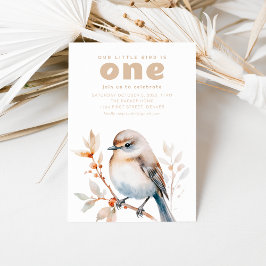 Convite Nosso pequeno pássaro está transformando um primei