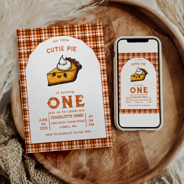 Convite Nosso Pequeno primeiro aniversario de Pi Day (Criador carregado)