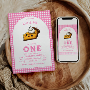Convite Nosso Pequeno primeiro aniversario de Pi Day