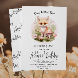 Convite Nosso Pequeno primeiro aniversario de Script de Co