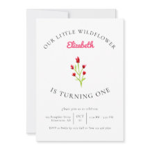 Nosso Pequeno primeiro aniversario Floral Mínimo