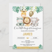 Nosso pequeno primeiro aniversario Safari da Coroa