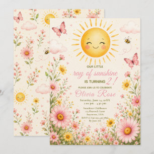 Convite Nosso Pequeno Raio de Sol 2º Aniversário