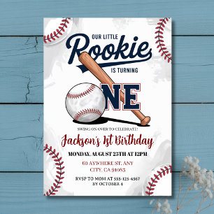 Convite Nosso Pequeno Rookie está virando um aniversário d