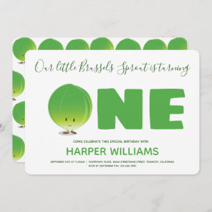 Convite Nosso Pequeno Rosto de Bruxelas está virando um an