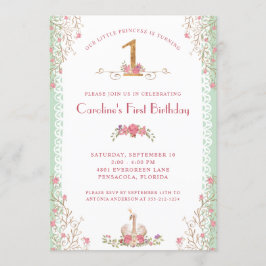 Convite Nosso Primeiro Aniversário da Princesa