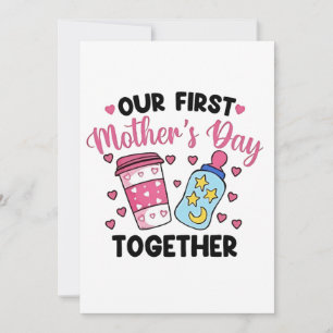 Convite Nosso Primeiro Dia das Mães Juntos Casais Casament