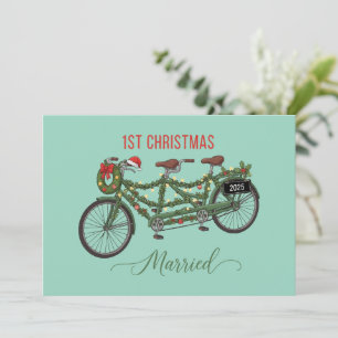 Convite Nosso Primeiro Natal Casados 2025   Cute Tandem