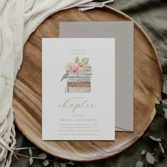 Convite Nosso próximo capítulo | Chá de fraldas neutro de  (Criador carregado)