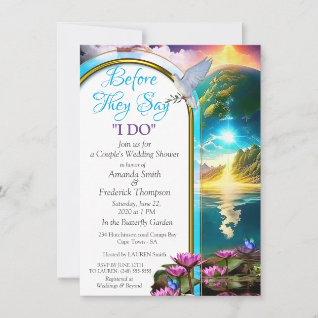 Convite Nosso Sol é uma Estrela e um Giver da Vida (Frente)