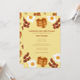 Convite Nosso Tema de Brunch de Café da Manhã de Panqueca