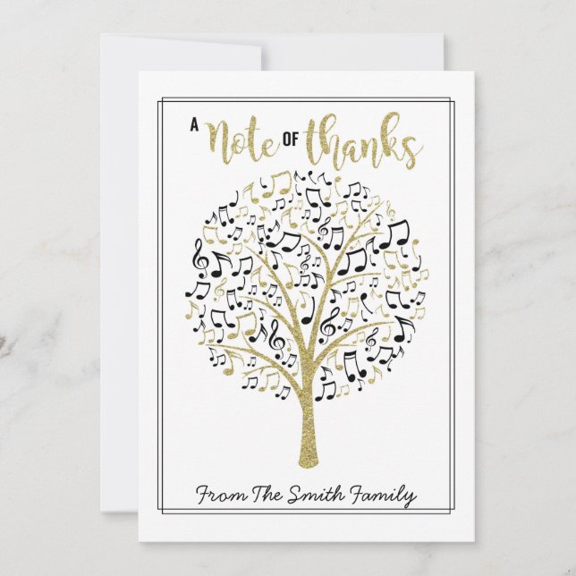 Convite nota de obrigados: donativo de um professor de mús (Frente)