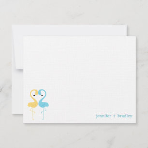 Convite Notas de Agradecimento Planas Personalizadas para 