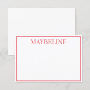 Convite Noteclados Plana Branco e Salmão Personalizado