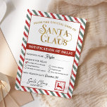 Convite Notificação de Atraso de Entrega do Pacote de Pres<br><div class="desc">Notificação de Atraso de Entrega do Pacote de Presente Natal.</div>