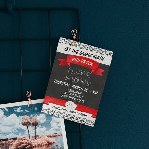 Convite Noturno De Jogo