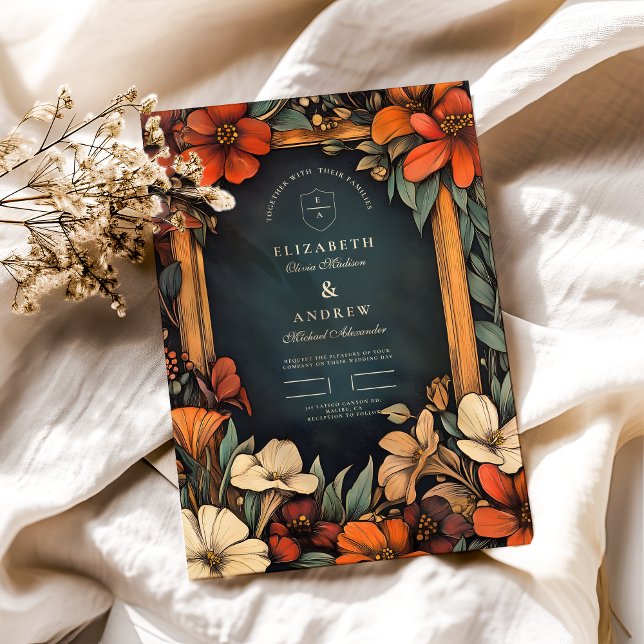 Convite Nouveau, Arte Botânica Verde (Criador carregado)