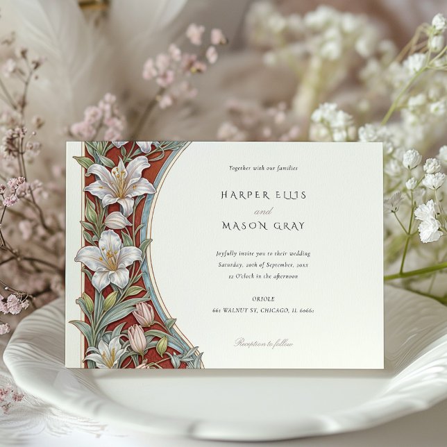 Convite Nouveau, Casamento com a Ivory Red (Criador carregado)