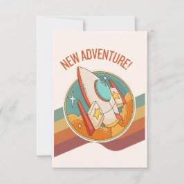 Convite nova aventura em foguetes