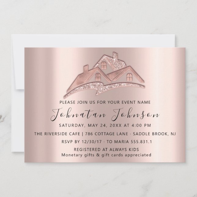 Convite Nova Casa Festa de Inauguração de Casa Mudamos de  (Frente)