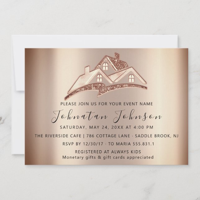 Convite Nova Casa Nós Mudamos Festa de Casa Imóveis (Frente)