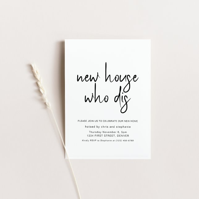 Convite Nova Casa Que Dis Festa De Aquecimento Doméstico (Criador carregado)