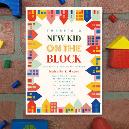 Convite Nova Criança No Chá de fraldas Da Fronteira De Blo