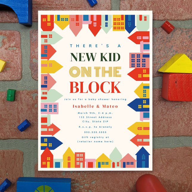 Convite Nova Criança No Chá de fraldas Da Fronteira De Blo (Criador carregado)