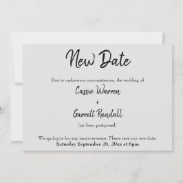 Convite "Nova Data" Adiada "Negra Negra Negra Negra" na Ci