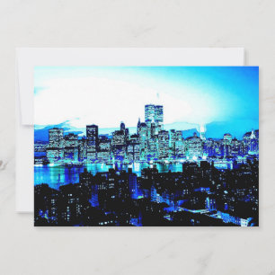 Convite Nova Iorque Azul