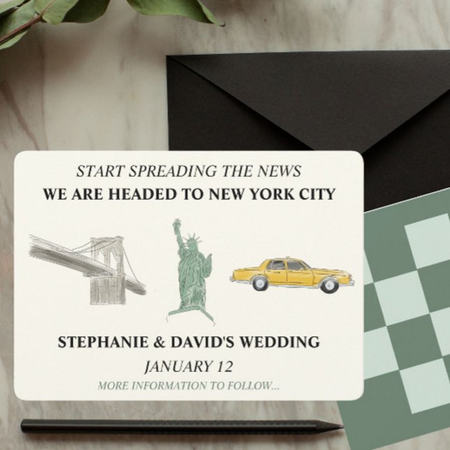 Convite Nova Iorque Salve A Data Desenho De Aquarela (Criador carregado)