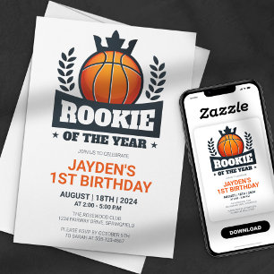 Convite Novato do Ano Basquete 1º Aniversário