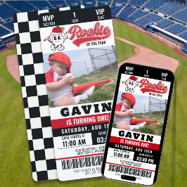 Convite Novato Do Ano De Aniversário Da Foto De Basquete