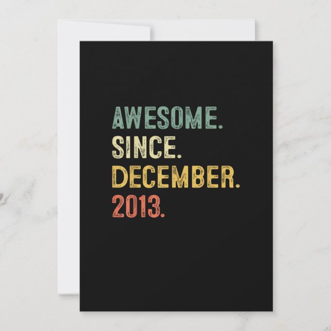 Convite Nove anos de idade Presente 9º Aniversário Garoto  (Frente)